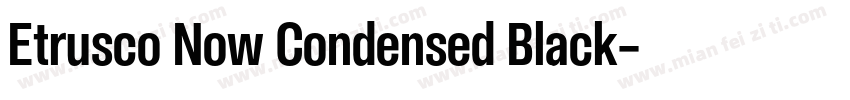 Etrusco Now Condensed Black字体转换
